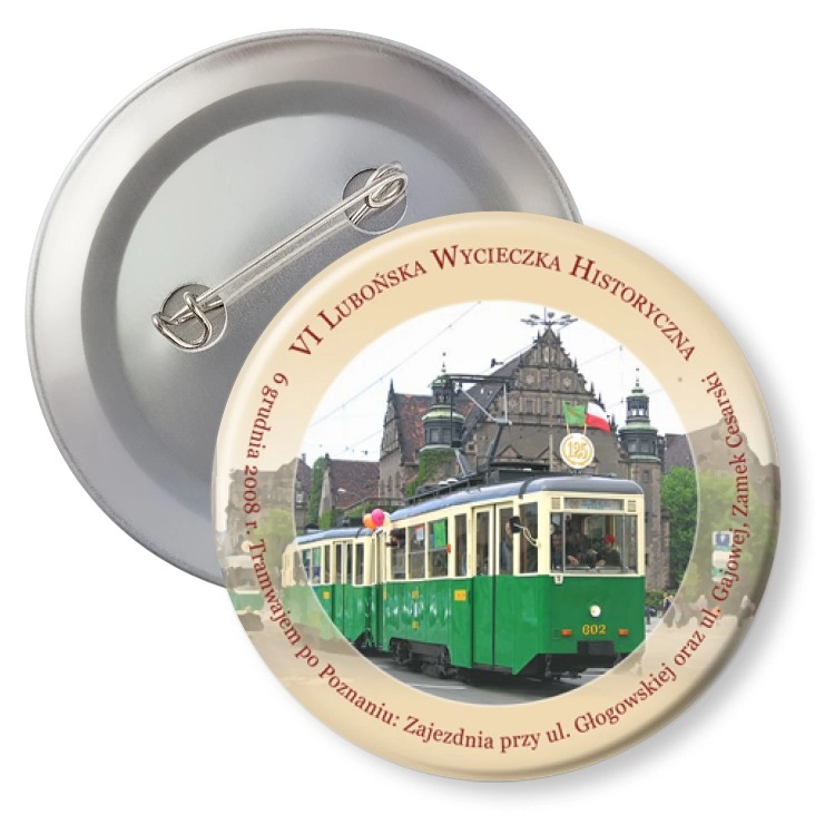 przypinka z agrafką VI Lubońska Wycieczka Historyczna