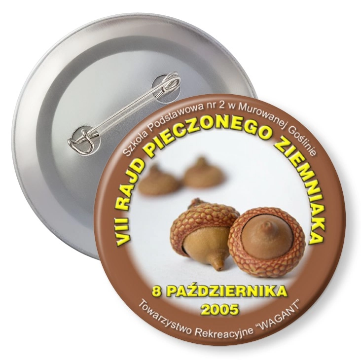 przypinka agrafka VII Rajd Pieczonego Ziemniaka