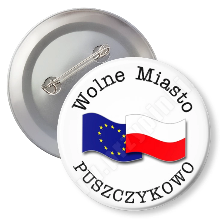 przypinka z agrafką Wolne Miasto