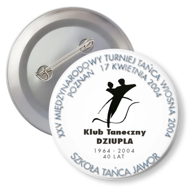 przypinka z agrafką XXV Międzynarodowy Turniej Tańca