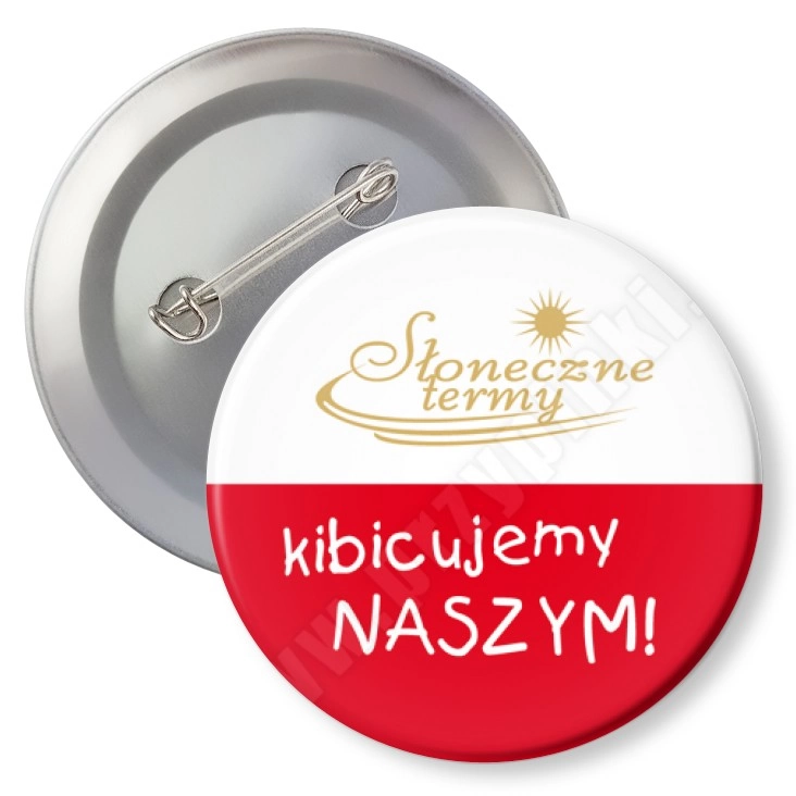 przypinka z agrafką Słoneczne Termy