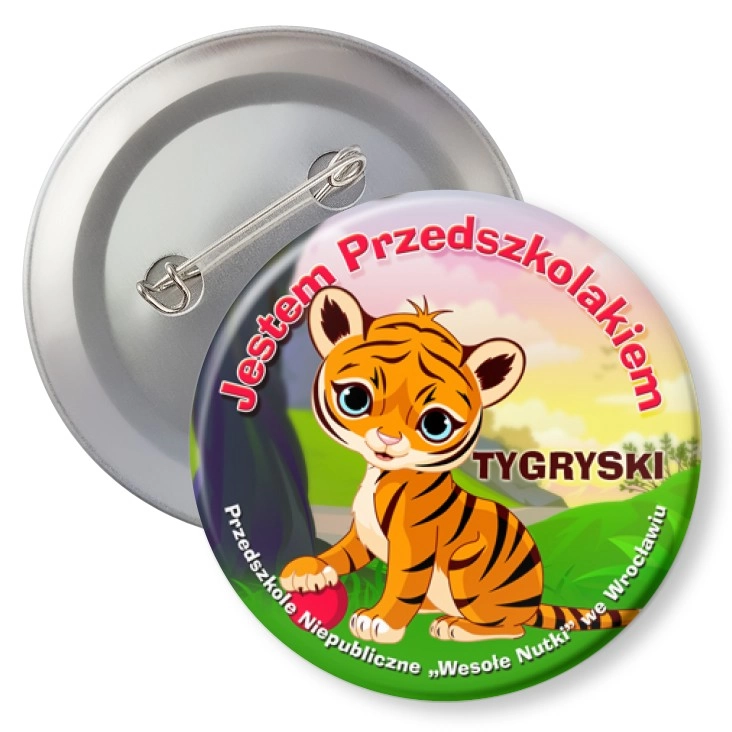 przypinka z agrafką Wesołe Nutki