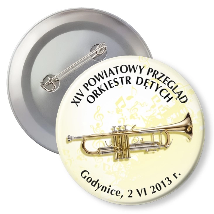 przypinka z agrafką XIV Powiatowy Przegląd Orkiestr Dętych