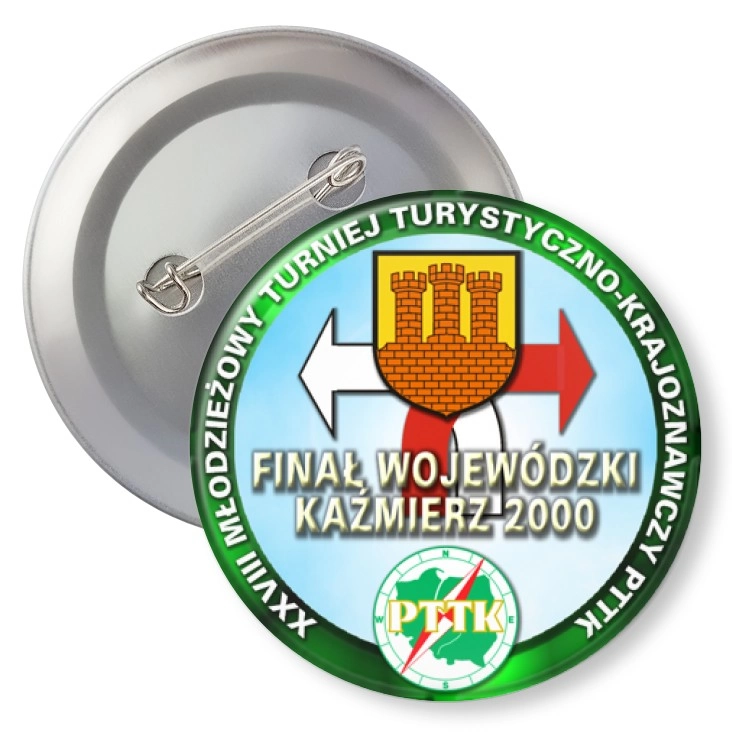 przypinka z agrafką XXVIII Młodzieżowy Turniej Turystyczno-Krajoznawczy PTTK