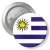 Przypinka z agrafką uruguay
