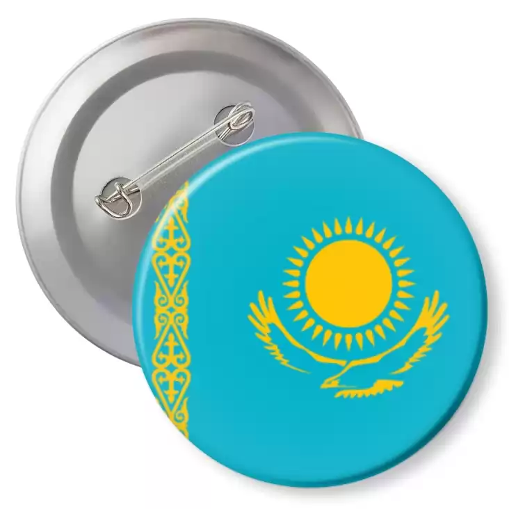 przypinka z agrafką Flaga Kazachstan