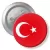 Przypinka z agrafką Flaga Turcja