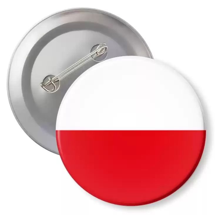 przypinka z agrafką Flaga Polska