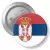 Przypinka z agrafką Flaga Serbia