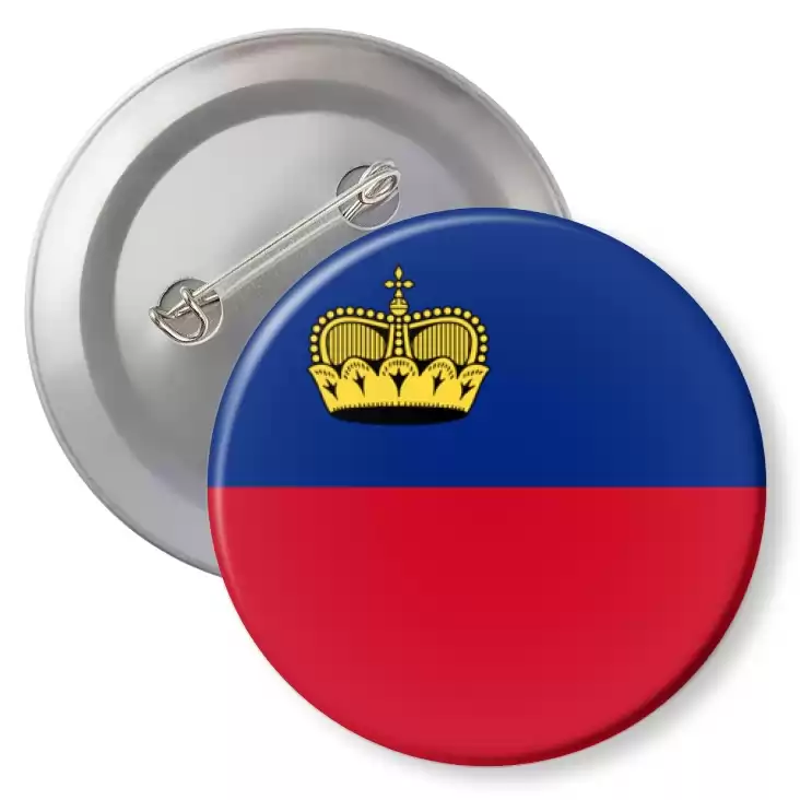 przypinka z agrafką Flaga Liechtenstein