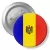 Przypinka z agrafką Flaga Mołdawia