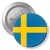 Przypinka z agrafką Flaga Szwecja