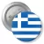 Przypinka z agrafką Flaga Grecja