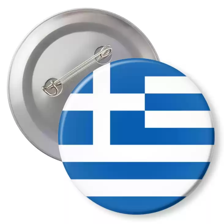 przypinka z agrafką Flaga Grecja