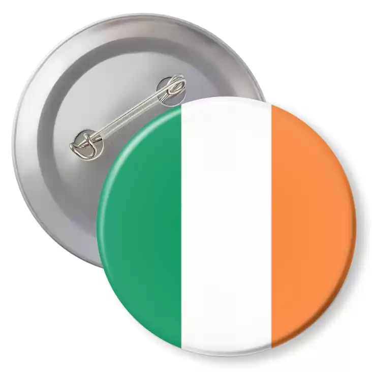 przypinka z agrafką Flaga Irlandia
