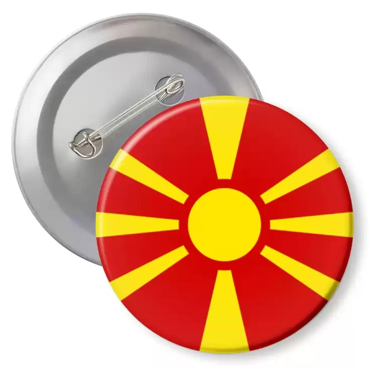 przypinka z agrafką Flaga Macedonia