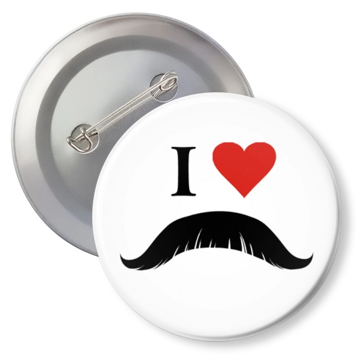 przypinkaI love moustache