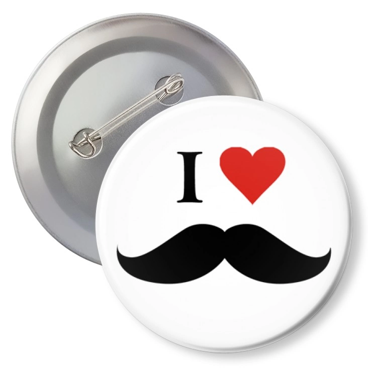 przypinkaI love moustache