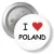 Przypinka z agrafką I love Poland