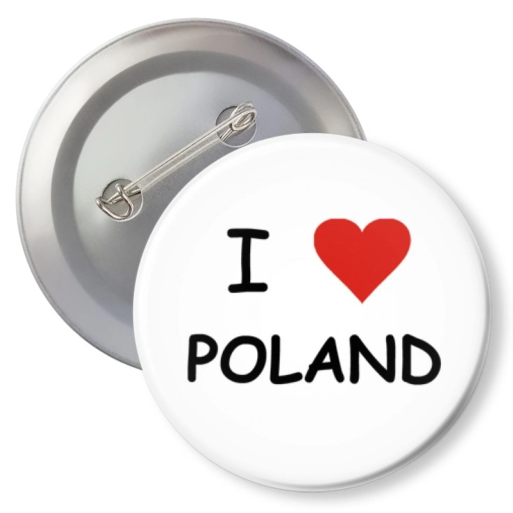przypinkaI love Poland