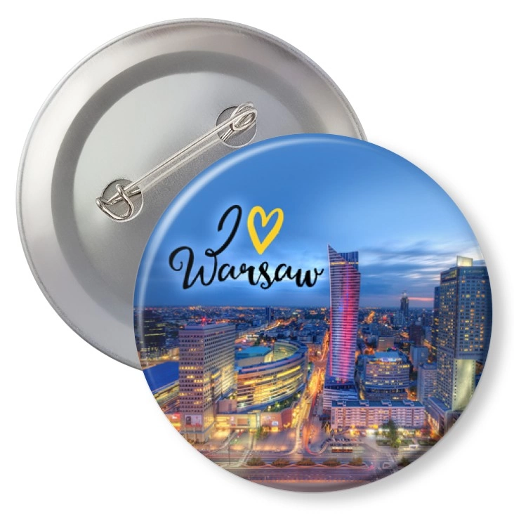 przypinkaI love Warsaw
