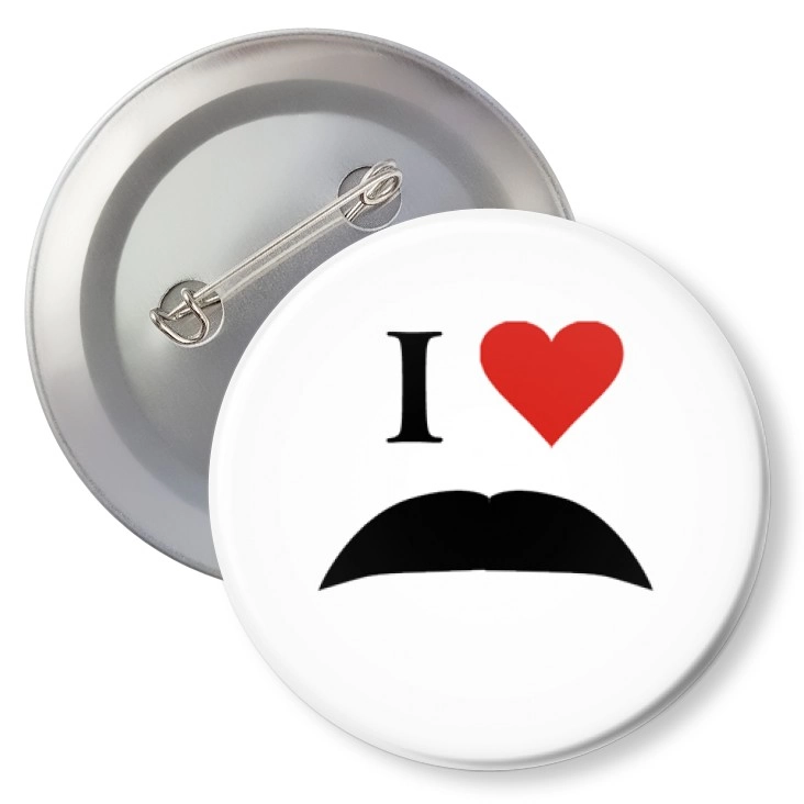 przypinkaI love moustache