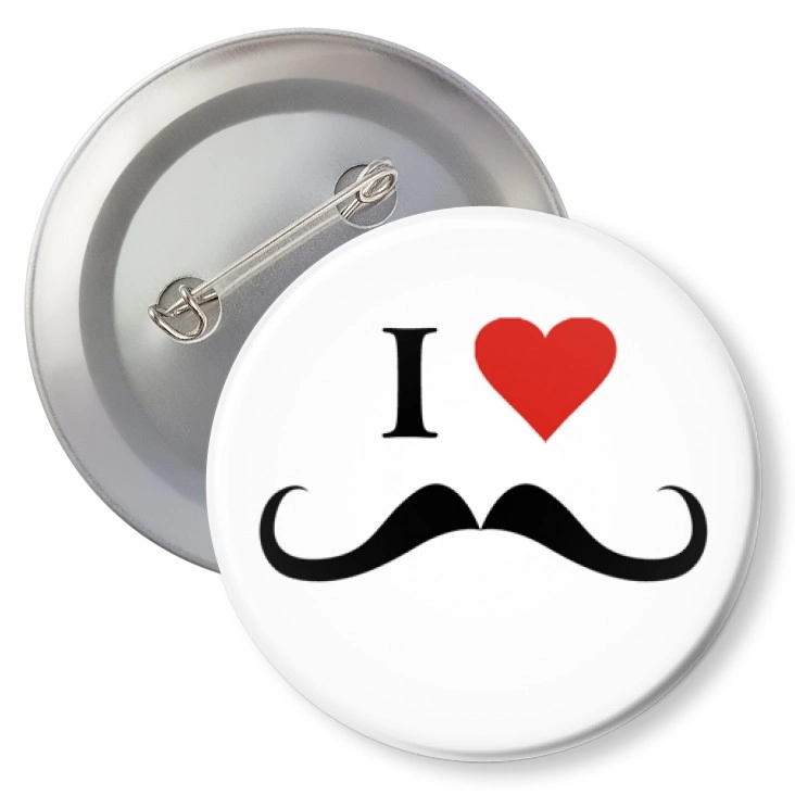 przypinkaI love moustache