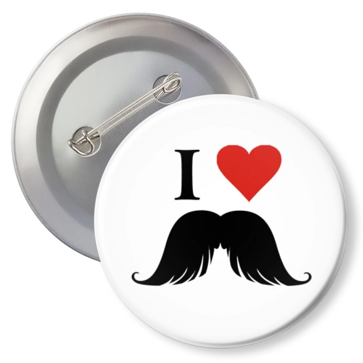 przypinkaI love moustache
