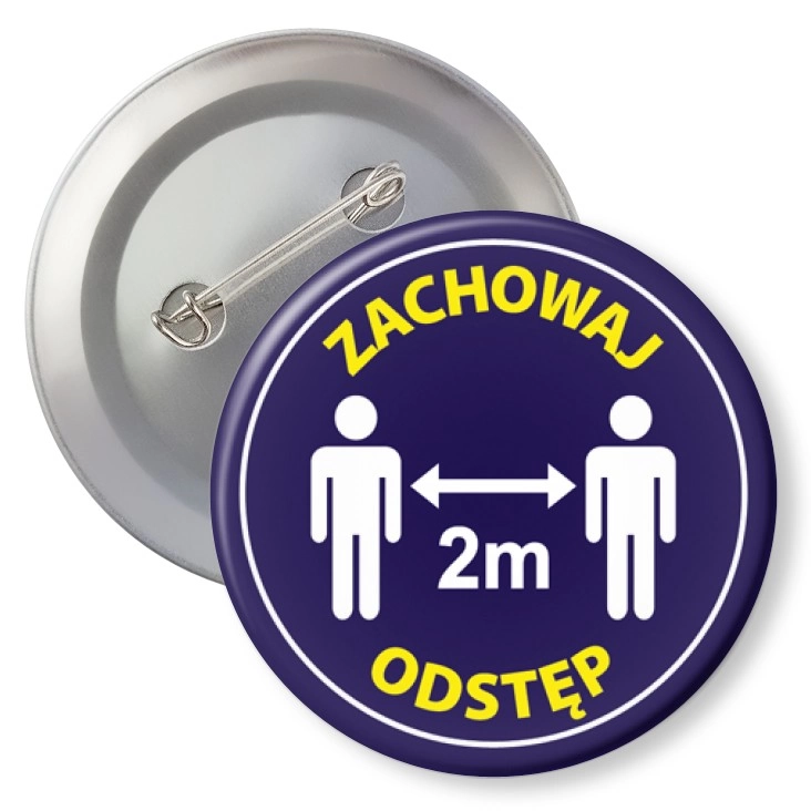przypinkaZachowaj 2m odstęp