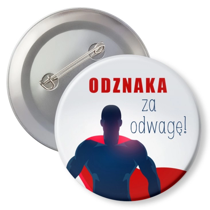 przypinka z agrafką Odznaka za odwagę