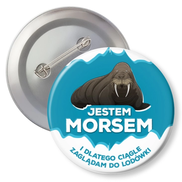 przypinkaJestem morsem z kłami