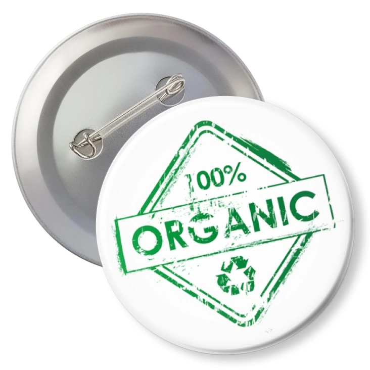 przypinka z agrafką 100% organic