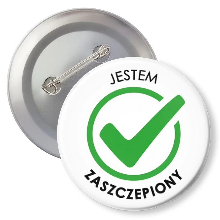 przypinkaJestem zaszczepiony