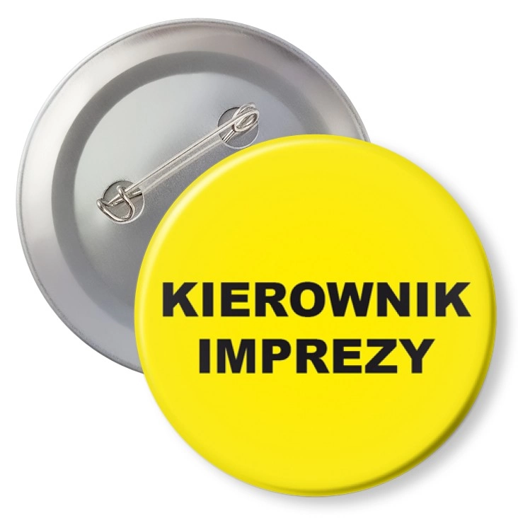 przypinka z agrafką Kierownik imprezy