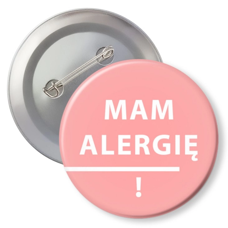 przypinkaMam alergię