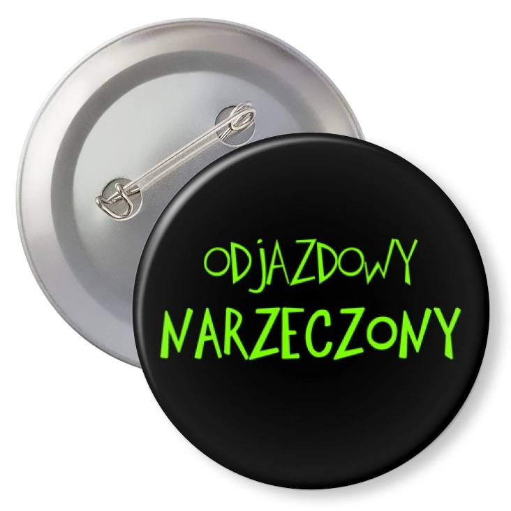 przypinka z agrafką Odjazdowy narzeczony