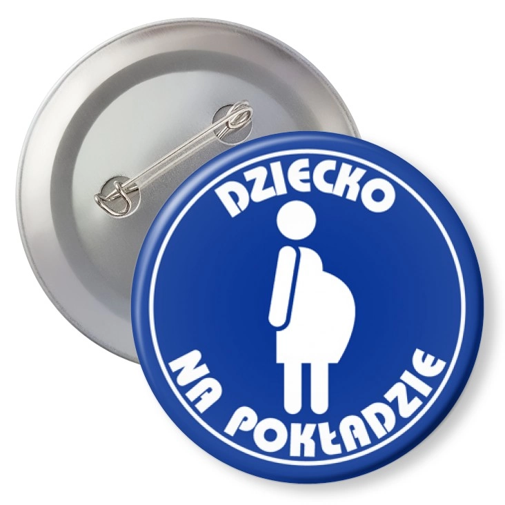 przypinka z agrafką Dziecko na pokładzie