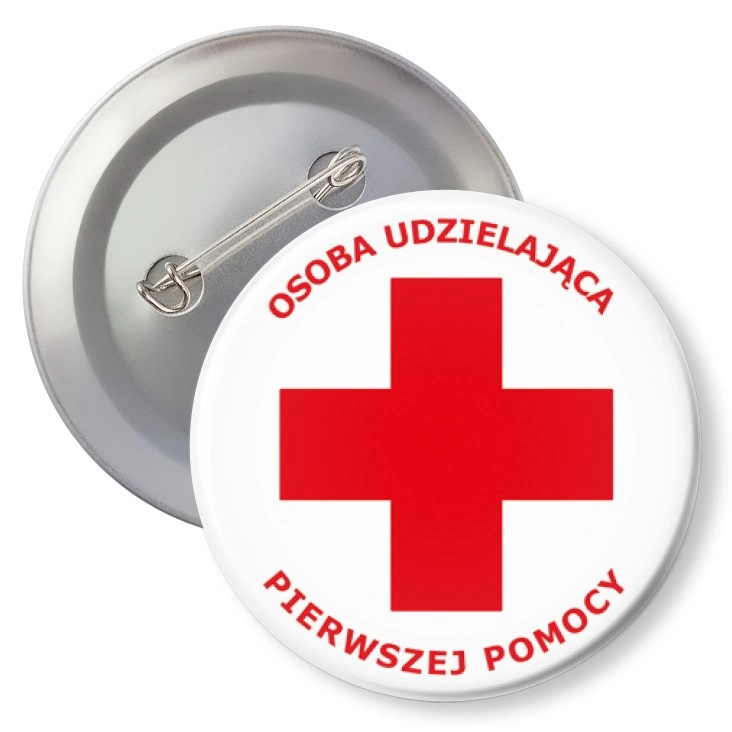 przypinkaOsoba udzielająca pierwszej pomocy