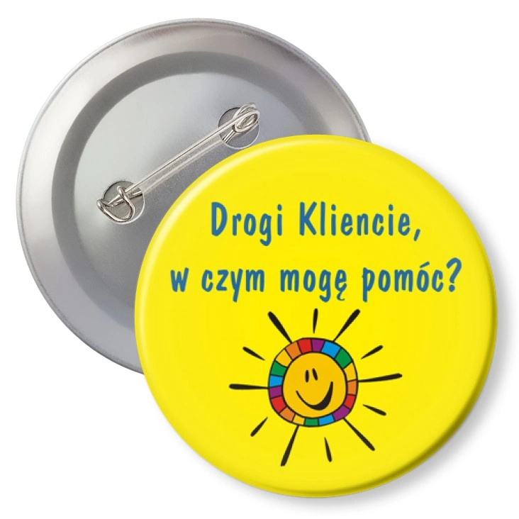 przypinkaW czym mogę pomóc? Słoneczko
