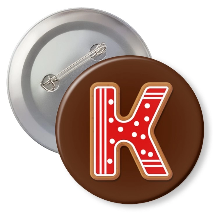 przypinkaPiernikowa litera K