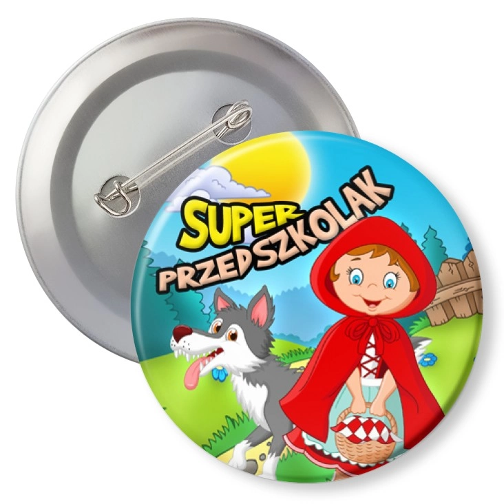 przypinkaSuper Przedszkolak Czerwony Kapturek