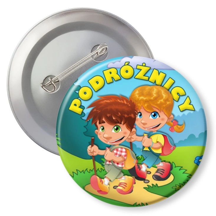 przypinka z agrafką Podróżnicy