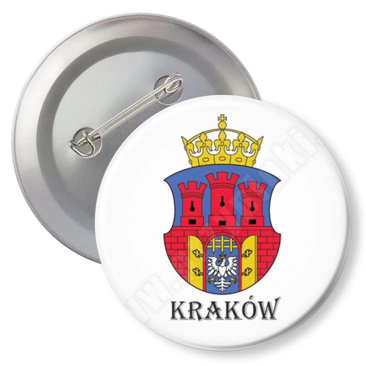 przypinka z agrafką Kraków