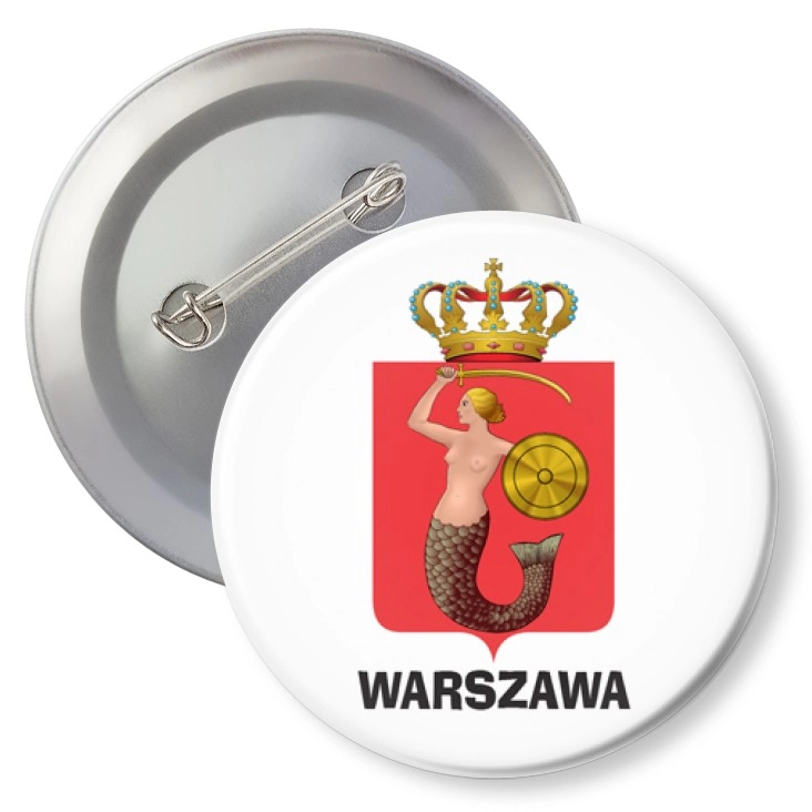 przypinka z agrafką Warszawa