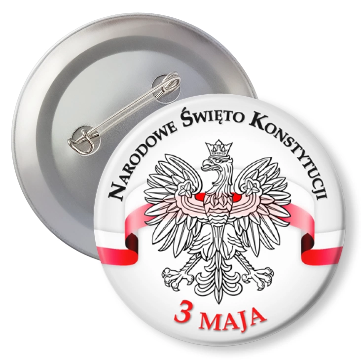 przypinka3 maja Narodowe Święto Konstytucji wstęga