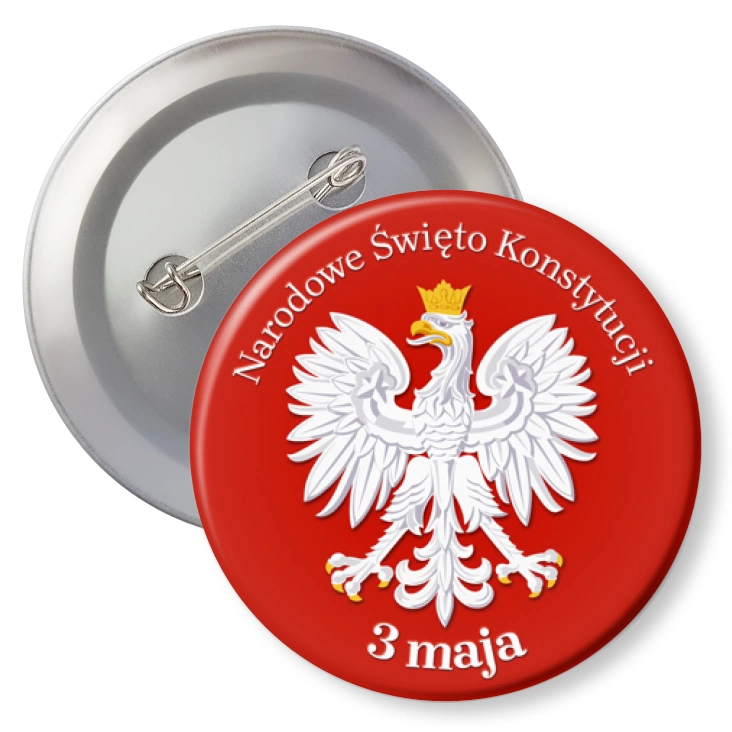 przypinkaNarodowe Święto Konstytucji 3 maja biały orzeł