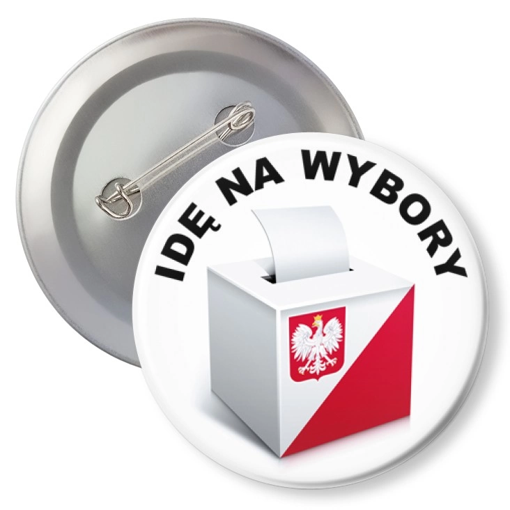 przypinka z agrafką Idę na wybory