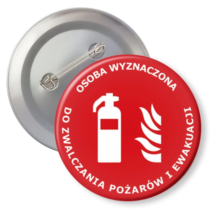 przypinkaOsoba wyznaczona do zwalczania pożarów i ewakuacji