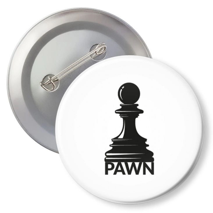 przypinka z agrafką Pawn