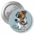 Przypinka z agrafką Jack Russell terrier